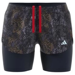 Adidas - Women's Fast 2In1 AOP - Running Shorts -Bergfreunde Shop adidas womens fast 2in1 aop running shorts detail 5