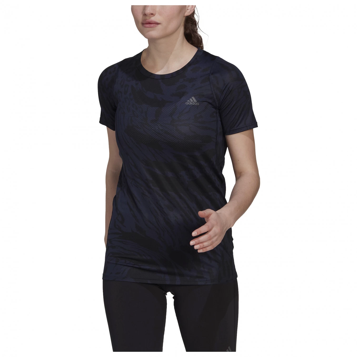 adidas - Women's Fast AOP Tee - Running shirt Adidas - Women's Fast AOP Tee - Running Shirt -Bergfreunde Shop adidas womens fast aop tee running shirt bf detail 2