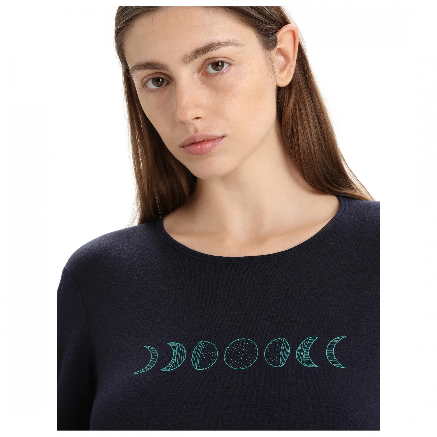 Icebreaker - Women's 200 Oasis L/S Crewe Moon Phase - Merino base layer Icebreaker - Women's 200 Oasis L/S Crewe Moon Phase - Merino Base Layer -Bergfreunde Shop icebreaker womens 200 oasis l s crewe moon phase merino base layer detail 5