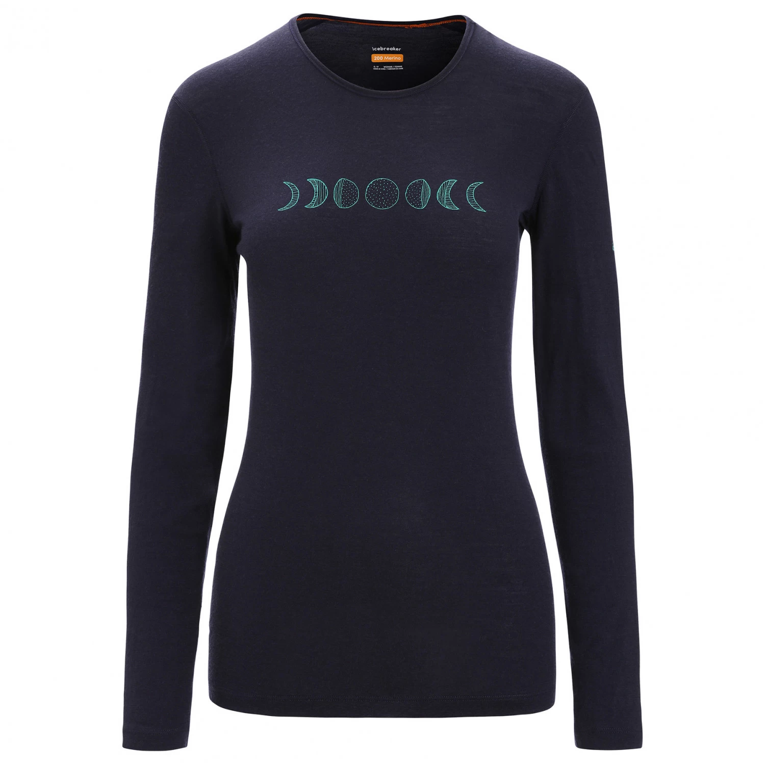 Icebreaker - Women's 200 Oasis L/S Crewe Moon Phase - Merino base layer Icebreaker - Women's 200 Oasis L/S Crewe Moon Phase - Merino Base Layer -Bergfreunde Shop icebreaker womens 200 oasis l s crewe moon phase merino base layer