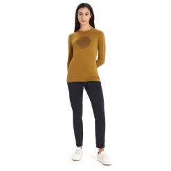 Icebreaker - Women's 200 Oasis L/S Crewe Ski Circle - Merino Base Layer 5 Icebreaker - Women's 200 Oasis L/S Crewe Ski Circle - Merino Base Layer -Bergfreunde Shop icebreaker womens 200 oasis l s crewe ski circle merino base layer detail 4