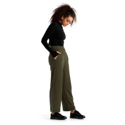 Icebreaker - Women's Dalston Wide Pants - Casual Trousers -Bergfreunde Shop icebreaker womens dalston wide pants casual trousers detail 4