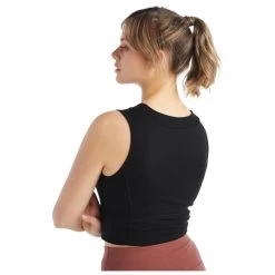 Icebreaker - Women's Zoneknit Cropped Bra-Tank - Top 5 Icebreaker - Women's Zoneknit Cropped Bra-Tank - Top -Bergfreunde Shop icebreaker womens zoneknit cropped bra tank top detail 4