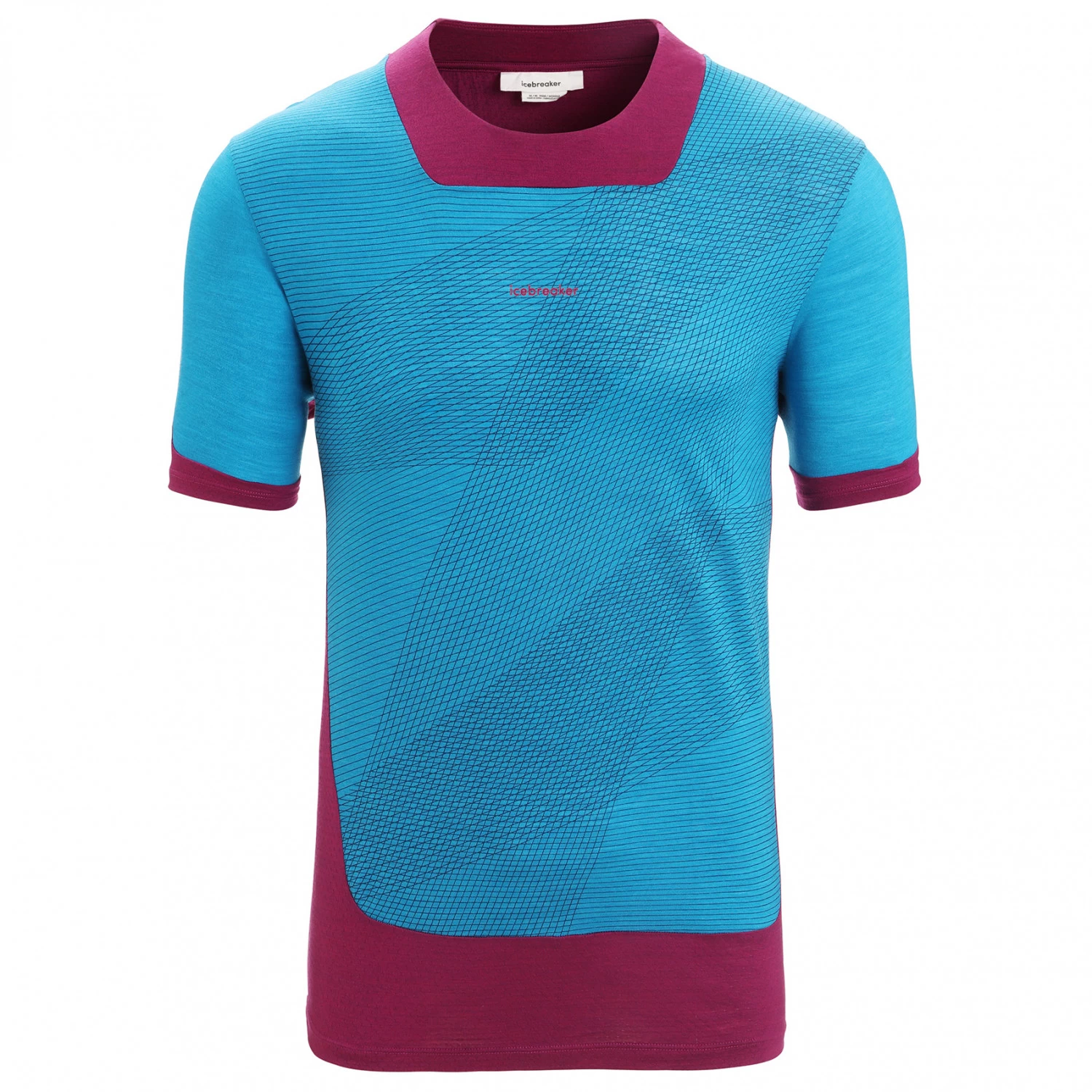 Icebreaker - Zoneknit S/S Tee Geodetic - Merino base layer Icebreaker - Zoneknit S/S Tee Geodetic - Merino Base Layer -Bergfreunde Shop icebreaker zoneknit s s tee geodetic merino base layer