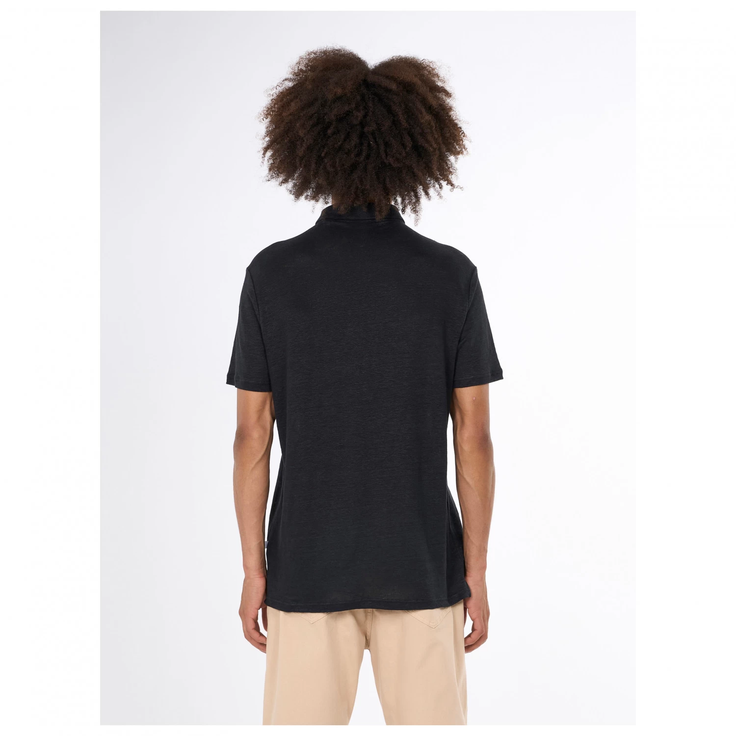 KnowledgeCotton Apparel - Linen Polo - Polo shirt KnowledgeCotton Apparel - Linen Polo - Polo Shirt -Bergfreunde Shop knowledgecotton apparel linen polo polo shirt detail 4