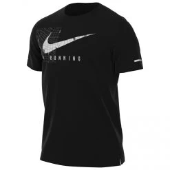 Nike - Dri-Fit UV Miler Run Division S/S Graphic Top - Running Shirt -Bergfreunde Shop nike dri fit uv miler run division s s graphic top running shirt 1