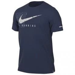 Nike - Dri-Fit UV Miler Run Division S/S Graphic Top - Running Shirt -Bergfreunde Shop nike dri fit uv miler run division s s graphic top running shirt 2