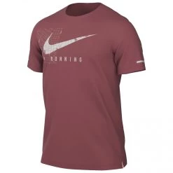 Nike - Dri-Fit UV Miler Run Division S/S Graphic Top - Running Shirt -Bergfreunde Shop nike dri fit uv miler run division s s graphic top running shirt 3