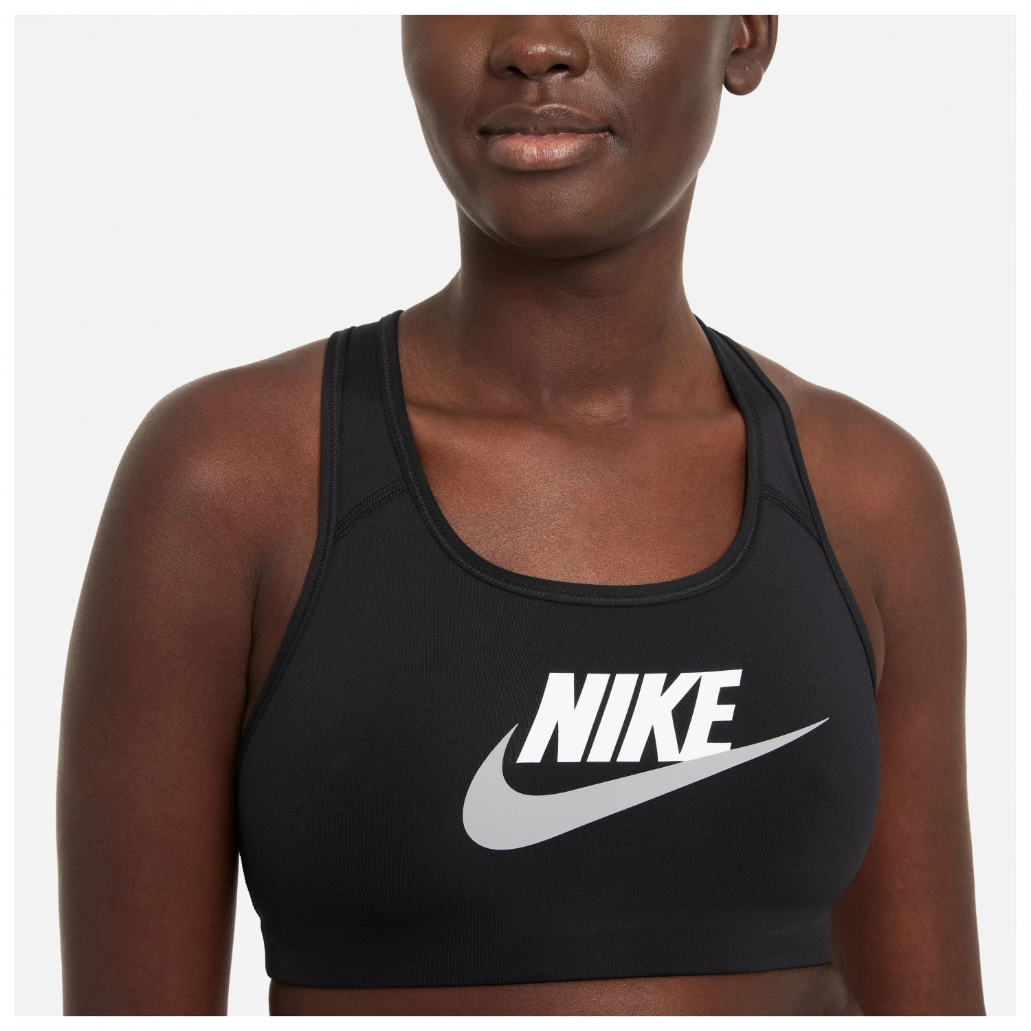 Nike - Women's Dri-Fit Swoosh Medium-Support Graphic - Sports bra Nike - Women's Dri-Fit Swoosh Medium-Support Graphic - Sports Bra -Bergfreunde Shop nike womens dri fit swoosh medium support graphic sports bra detail 5