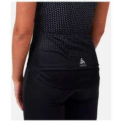 Odlo - Women's T-Shirt S/U Collar S/S FZ Essential Print - Cycling Jersey 7 Odlo - Women's T-Shirt S/U Collar S/S FZ Essential Print - Cycling Jersey -Bergfreunde Shop odlo womens t shirt s u collar s s fz essential print cycling jersey detail 6
