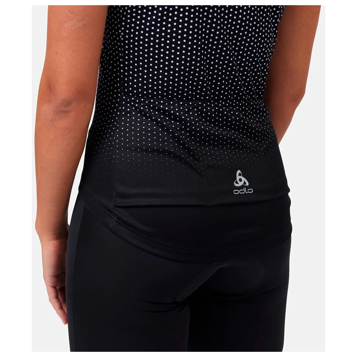 Odlo - Women's T-Shirt S/U Collar S/S FZ Essential Print - Cycling jersey Odlo - Women's T-Shirt S/U Collar S/S FZ Essential Print - Cycling Jersey -Bergfreunde Shop odlo womens t shirt s u collar s s fz essential print cycling jersey detail 6