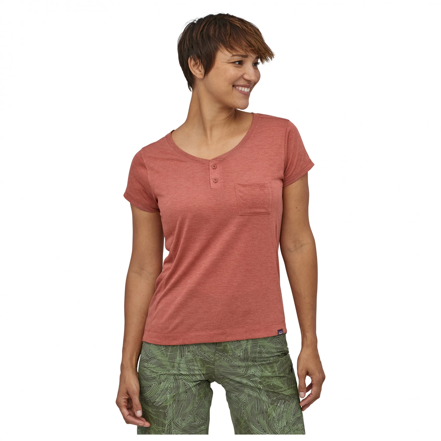 Patagonia - Women's Cap Cool Trail Bike Henley - Sport shirt Patagonia - Women's Cap Cool Trail Bike Henley - Sport Shirt -Bergfreunde Shop patagonia womens cap cool trail bike henley sport shirt detail 2