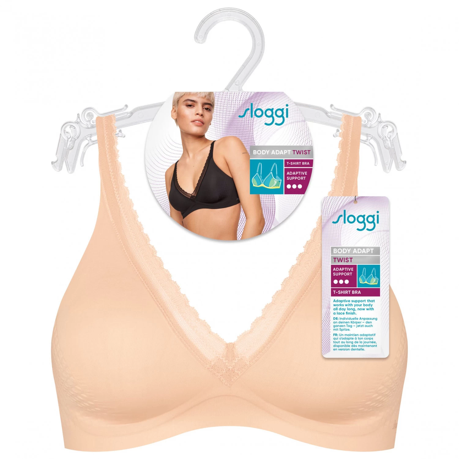 sloggi - Women's Body Adapt Twist T-Shirt Bra - Everyday base layer Sloggi - Women's Body Adapt Twist T-Shirt Bra - Everyday Base Layer -Bergfreunde Shop sloggi womens body adapt twist t shirt bra everyday base layer detail 2
