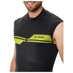 Vaude - Posta Full Zip Tricot Sleeveless - Cycling Singlet -Bergfreunde Shop vaude posta full zip tricot sleeveless cycling singlet detail 3